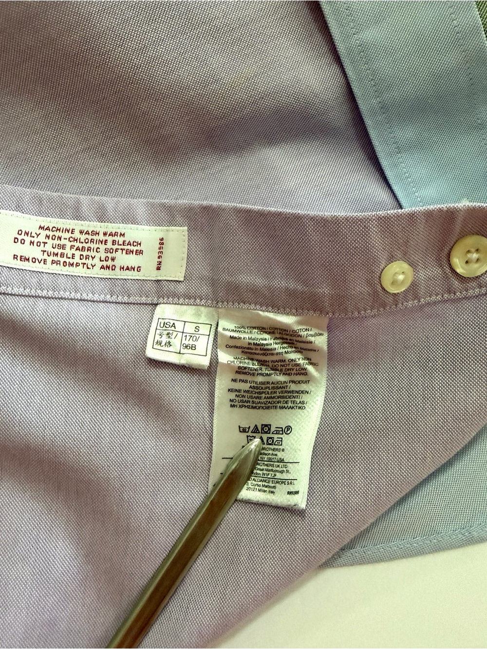 Brooks Brothers 346 Multi-panel Fun Shirt Button Down Size Small Cotton Summer - Picture 9 of 11